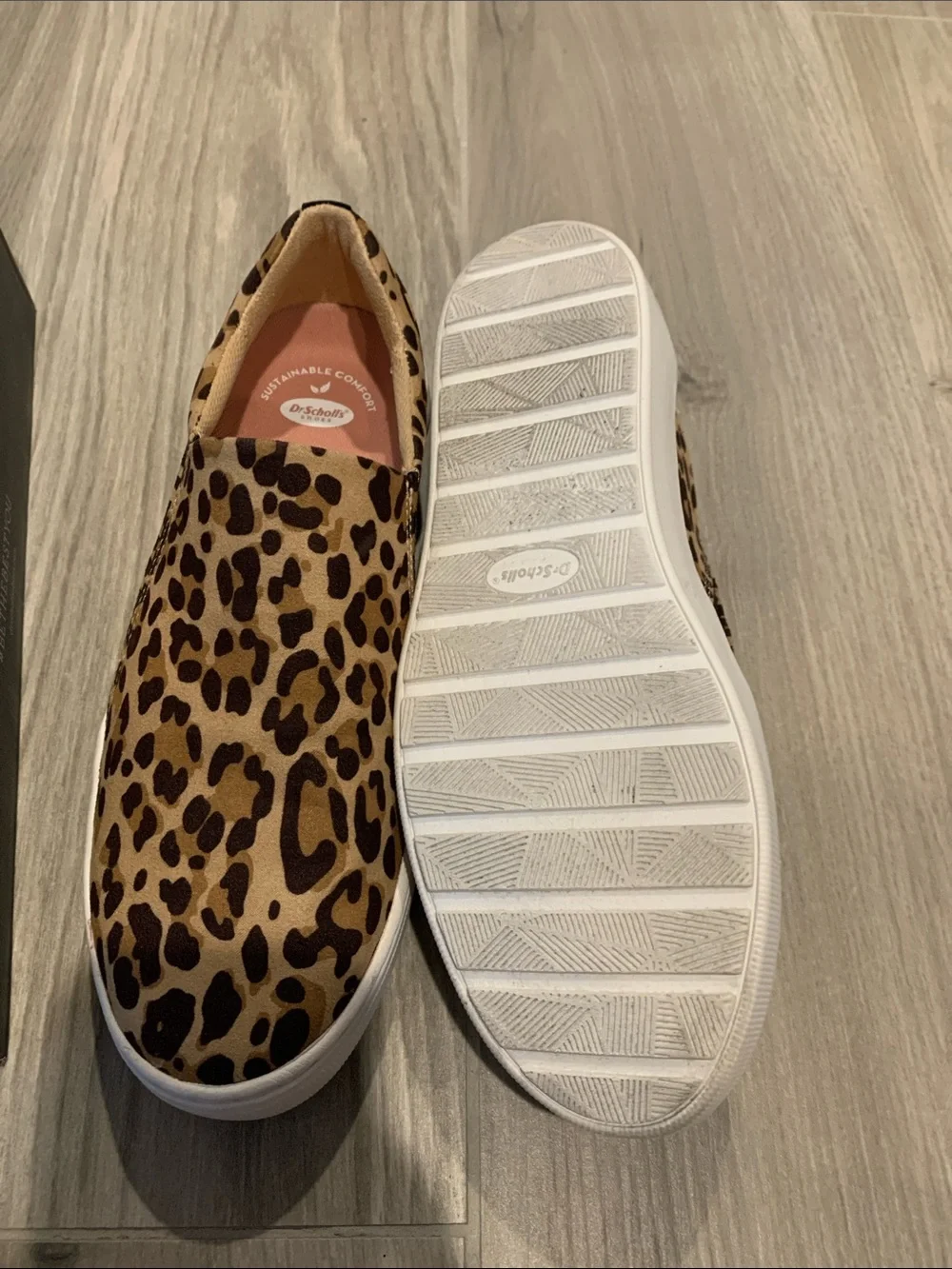 Dr. Scholl's Women's Slip-On Leopard Print Sneakers - Brown/Black